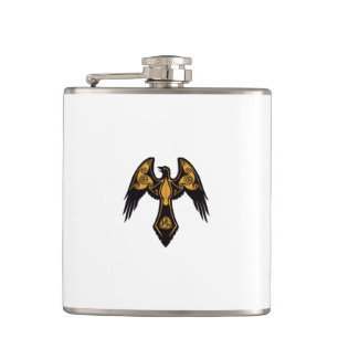 Norse Raven Flask