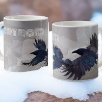 Norse Ravens Mythology Art - Huginn & Muninn -
