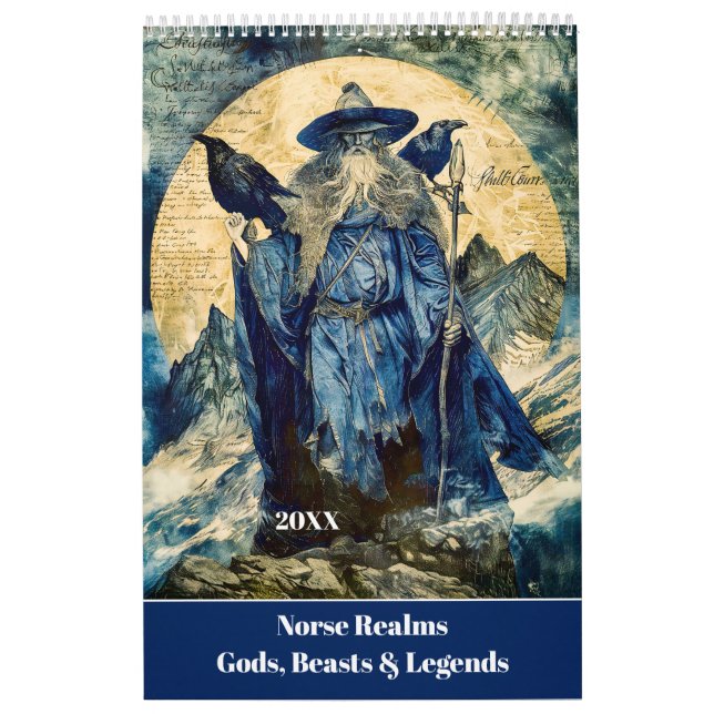 Norse Realms – Gods, Beasts & Legends Calendar (Cover)