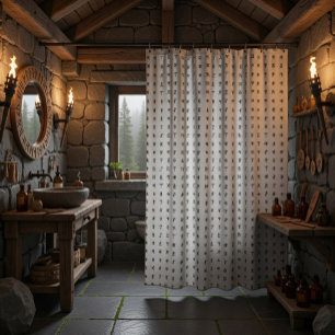 Norse Runes Shower Curtain