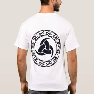 Norse Triple Horn of Odin Symbol Celtic Knot T-Shirt