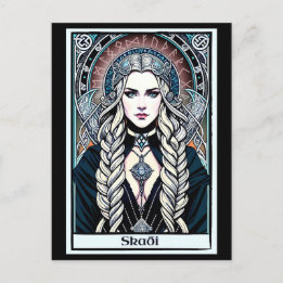 Norse Viking Goddess Skadi Postcard