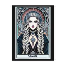 Norse Viking Goddess Skadi Postcard