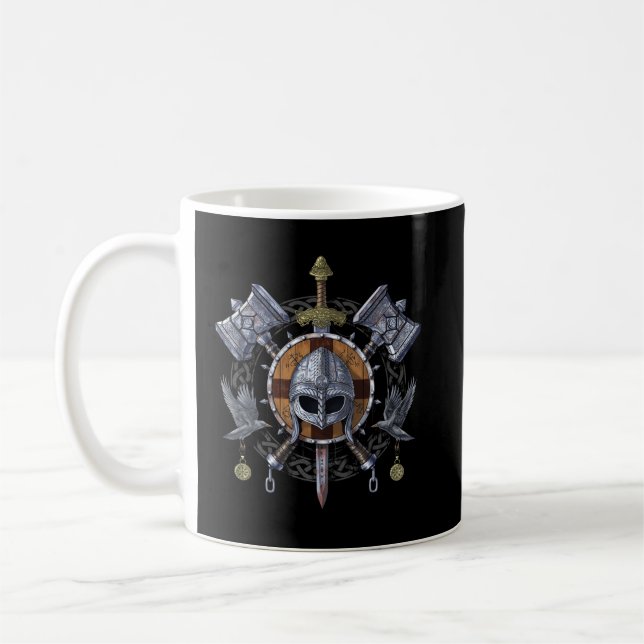 Norse Viking Warrior Armoury Coffee Mug (Left)