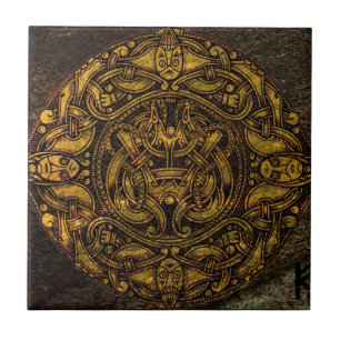 NORSE VINTAGE ART CERAMIC TILE