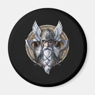 Norse Warrior God Odin Magnet
