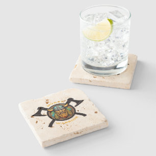 Norse Warrior Stone Coaster