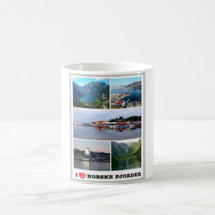 Norske Fjorder - Norway - I Love - Coffee Mug