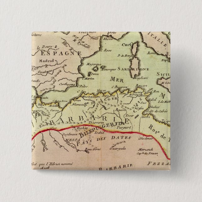 North Africa 2 15 Cm Square Badge (Front)