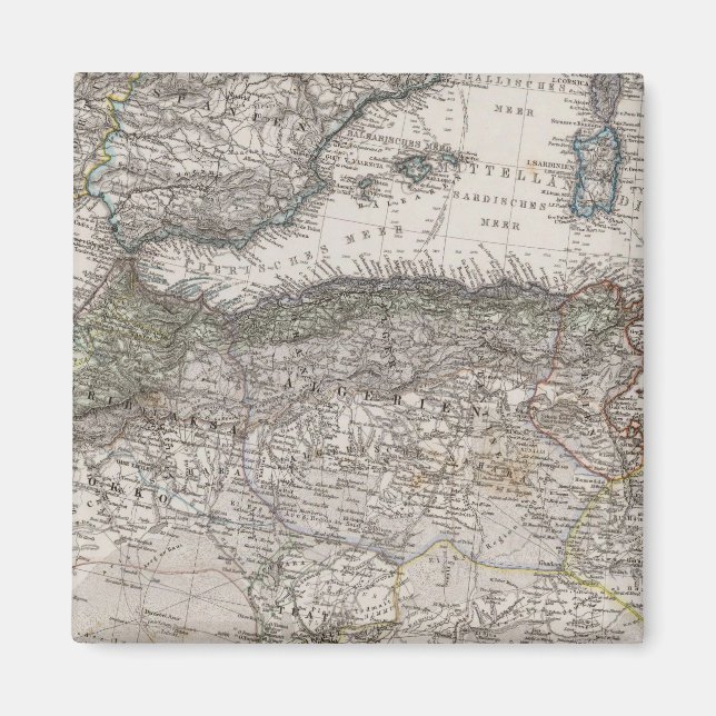 North Africa Region Map Magnet (Front)