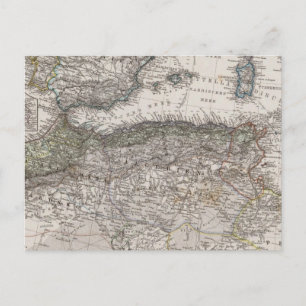 North Africa Region Map Postcard