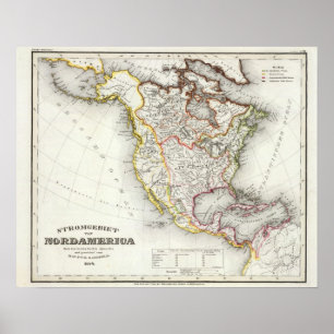 North Amercan Rivers Poster