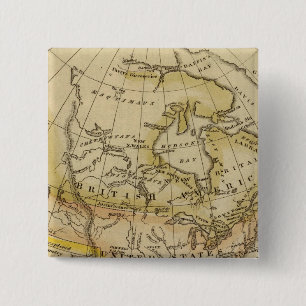 North America 10 15 Cm Square Badge