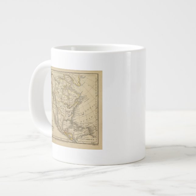North America 10 Large Coffee Mug (Front Left)