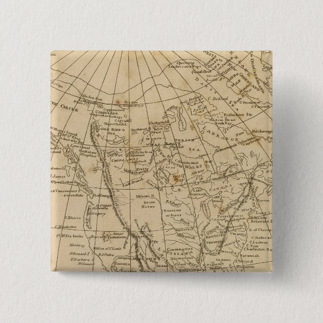 North America 15 Cm Square Badge (Front)