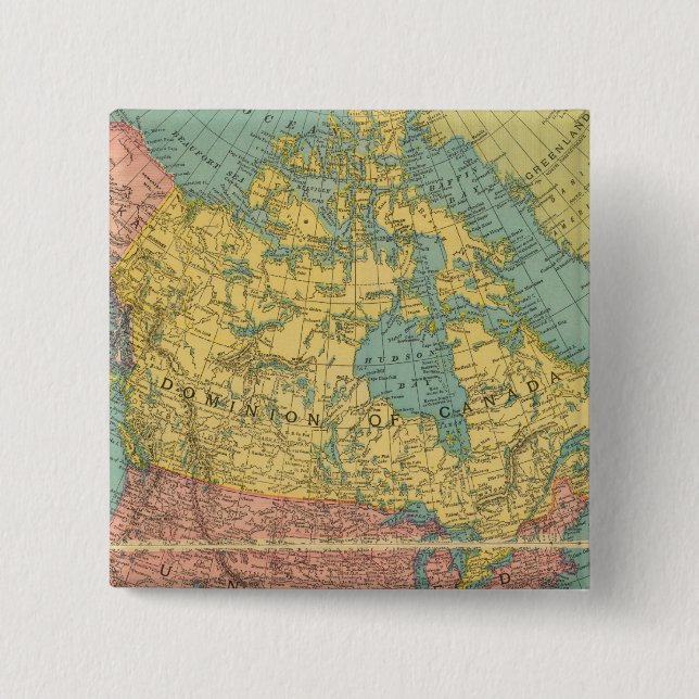 North America 16 15 Cm Square Badge (Front)