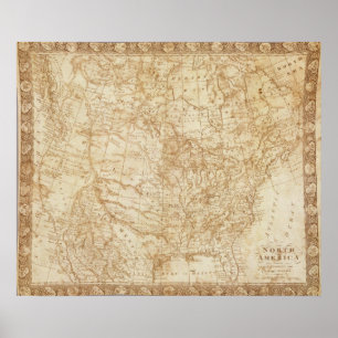 North America 1804 Poster