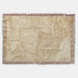 North America 1804 Throw Blanket