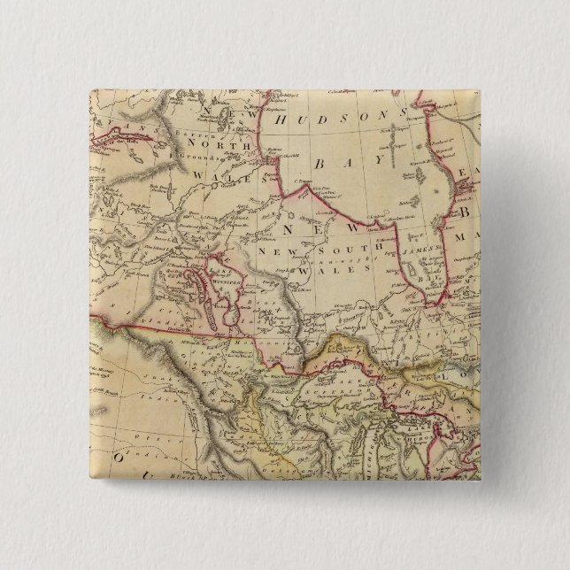 North America 26 15 Cm Square Badge (Front)