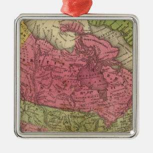 North America 36 Metal Ornament