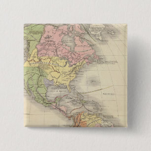 North America 46 15 Cm Square Badge