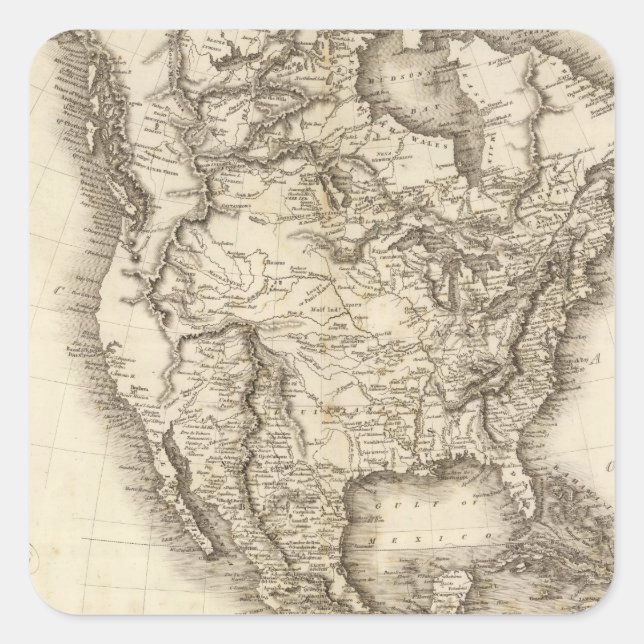 North America 47 Square Sticker (Front)