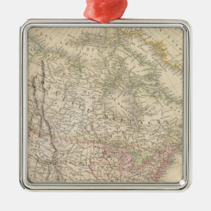 North America 48 Metal Tree Decoration