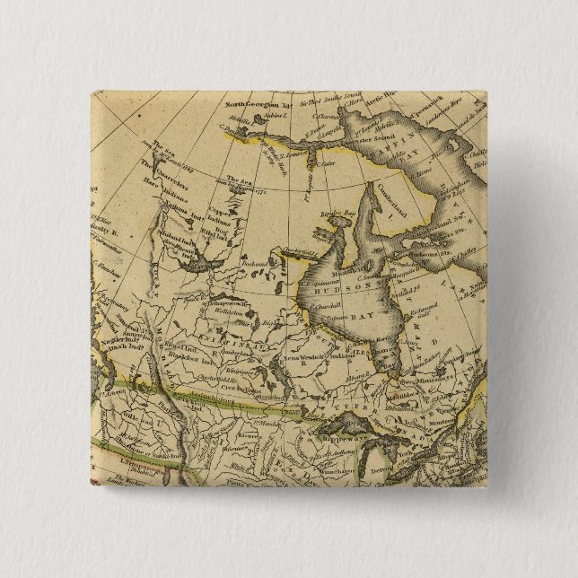 North America 7 15 Cm Square Badge (Front)