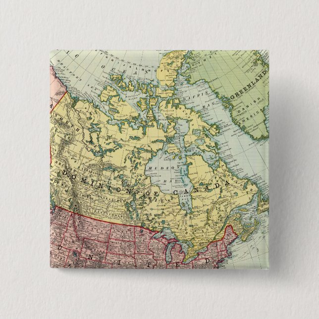 North America 7 15 Cm Square Badge (Front)