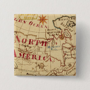 North America 8 15 Cm Square Badge