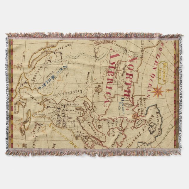 North America 8 Throw Blanket (Front)