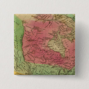 North America 9 15 Cm Square Badge
