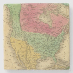 North America 9 2 Stone Coaster