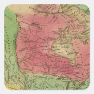 North America 9 Square Sticker