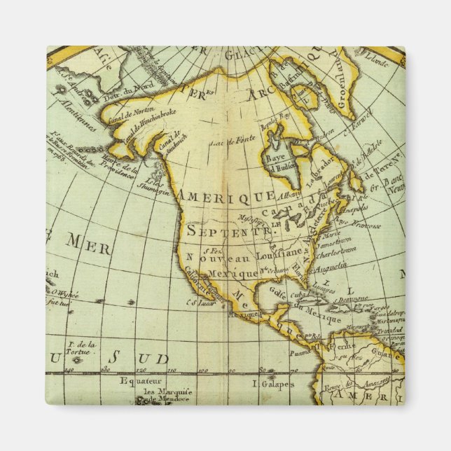 North America and South America Magnet (Front)