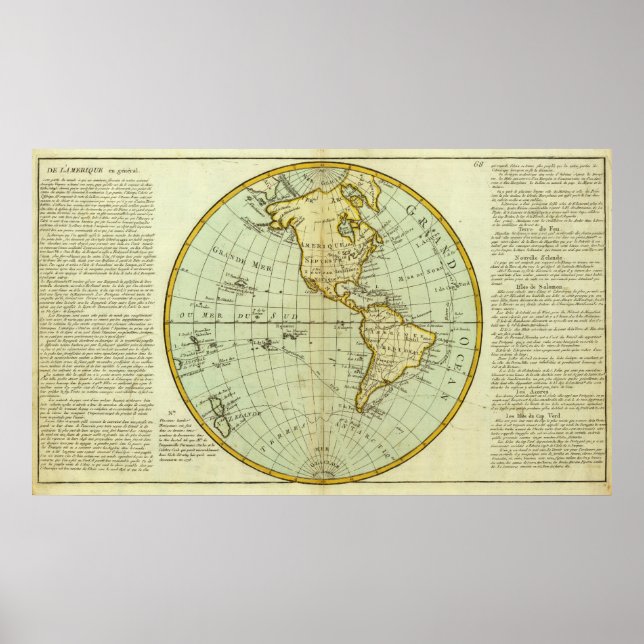 North America and South America Poster (Front)