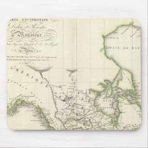 North America Atlas Map Mouse Pad