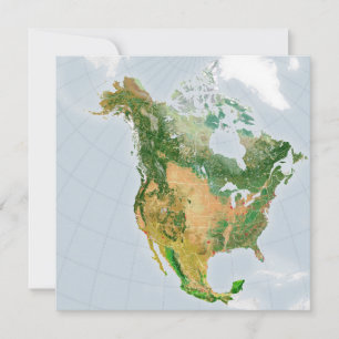 North America by NASA Card