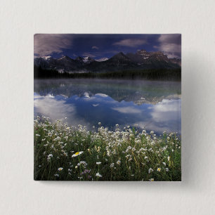 North America, Canada, Alberta, Banff National 15 Cm Square Badge