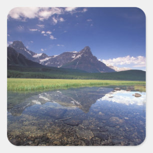 North America, Canada, Alberta, Banff National 3 Square Sticker