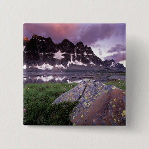 North America, Canada, Alberta, Jasper 15 Cm Square Badge