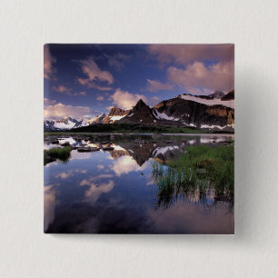 North America, Canada, Alberta, Jasper 4 15 Cm Square Badge
