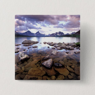 North America, Canada, Alberta, Jasper National 15 Cm Square Badge