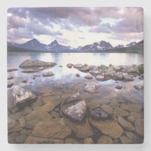 North America, Canada, Alberta, Jasper National Stone Coaster