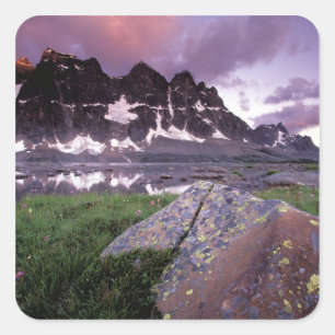 North America, Canada, Alberta, Jasper Square Sticker