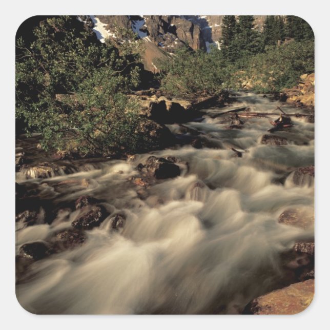 North America, Canada, Canadian Rockies, Banff Square Sticker (Front)