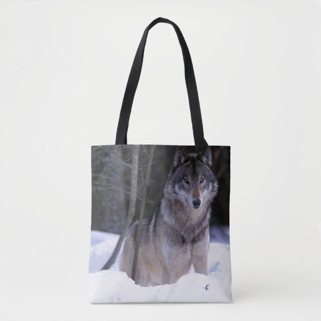 North America, Canada, Eastern Canada, Grey wolf Tote Bag (Front)