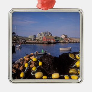 North America, Canada, Nova Scotia, Peggy's Metal Tree Decoration