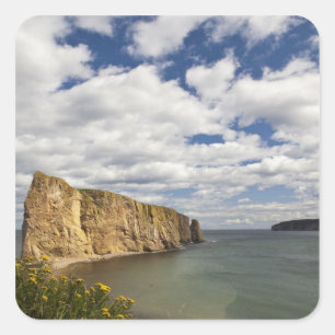 North America, Canada, Quebec, Gaspe Bay, Perce Square Sticker