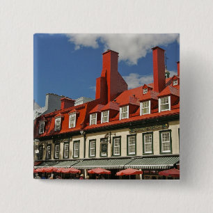North America, Canada, Quebec, Old Quebec City. 3 15 Cm Square Badge